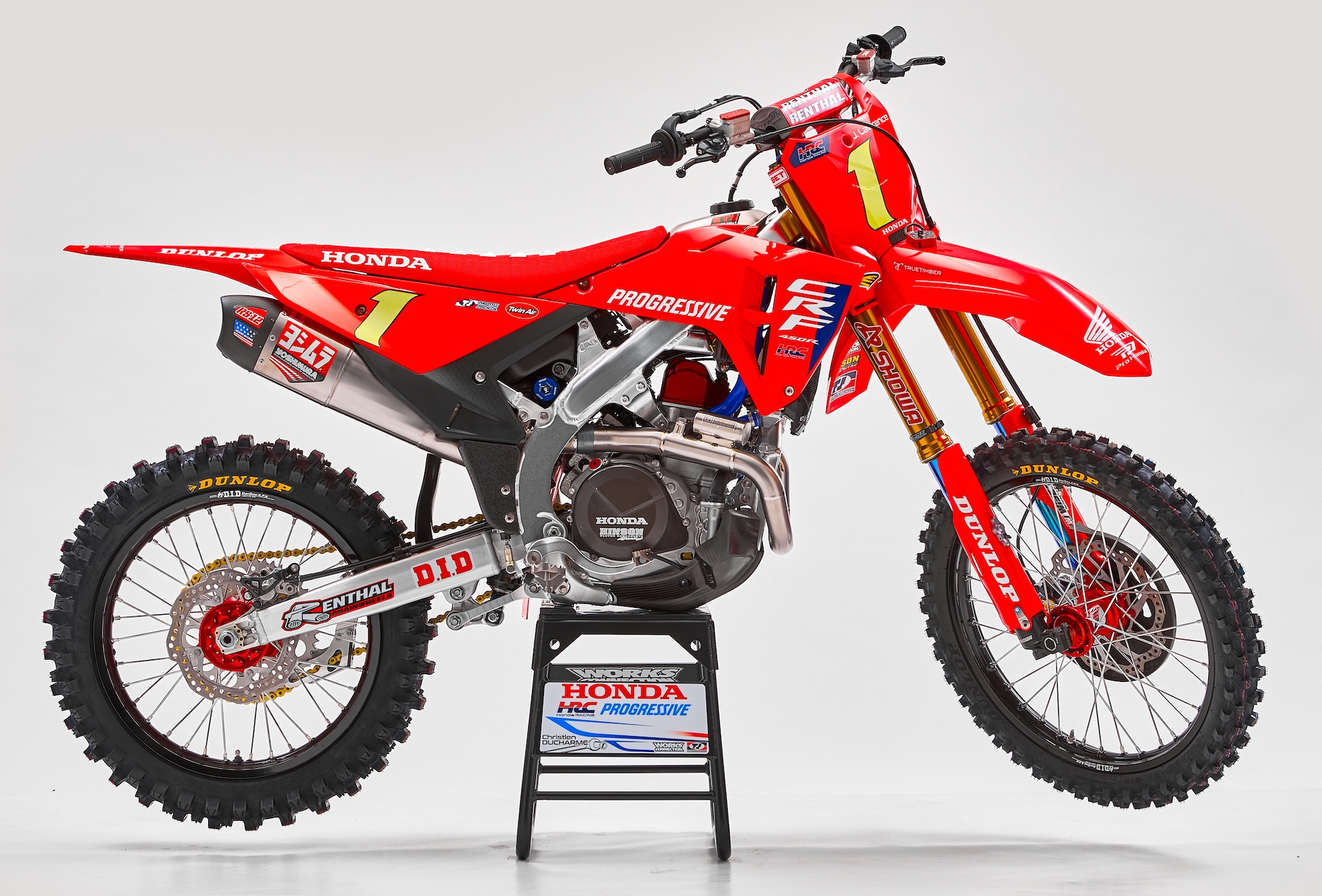 Kit Deco Graphic Kit Replique HRC Pour Moto Cross HONDA 250CRF 450CRF 250 450 Crf 2025