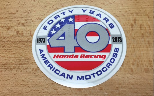 Honda 40yrs of American Motocross sticker