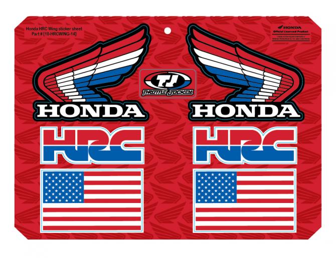 HRC Honda Red Bull High Gloss Sticker Decal Sheet │21pc 12x10