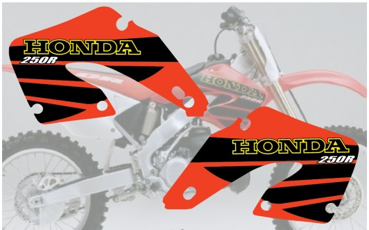 OEM Replica Shroud Graphics Kit For 2001 Honda CR250 – Red – Unbranded