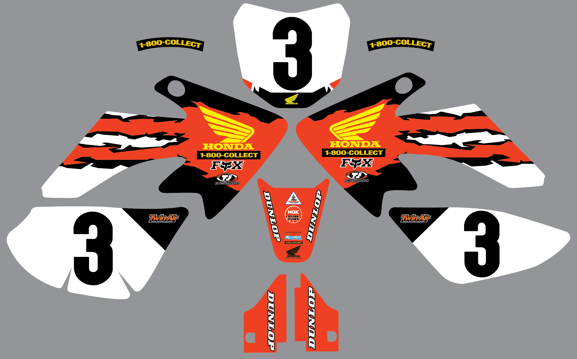 1995 TEAM HONDA MINI GRAPHICS