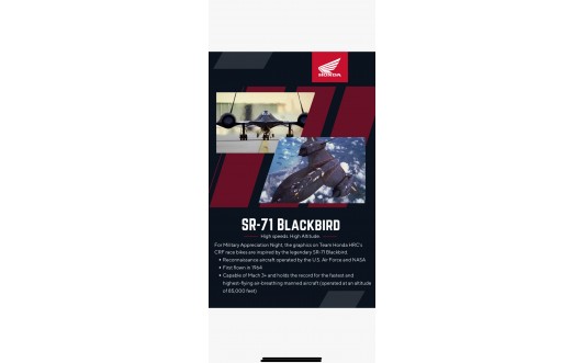'23 "SR-71 BLACKBIRD" HONDA FULL KIT.