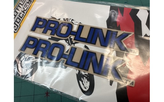 Blue PRO-LINK Swing Arm decals