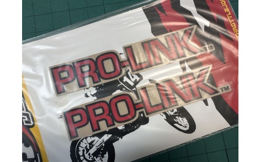 Red PRO-LINK Swing Arm decals