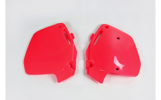 HONDA FLUO RED SIDE PLATES