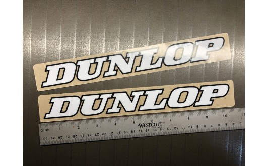 Dunlop Black and White decal set.