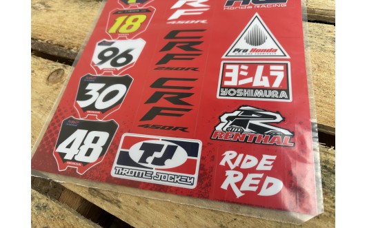 2024 Team Honda Sticker Sheet