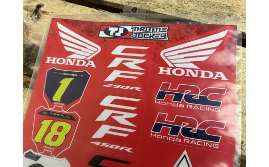 2024 Team Honda Sticker Sheet