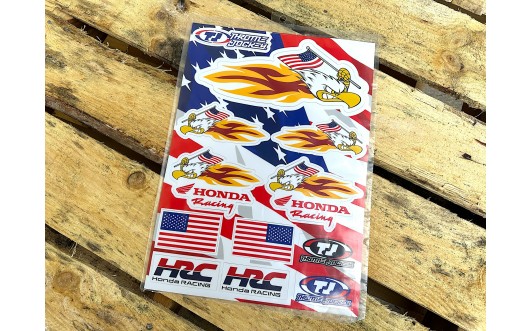 Team Honda Baldy Sticker Sheet