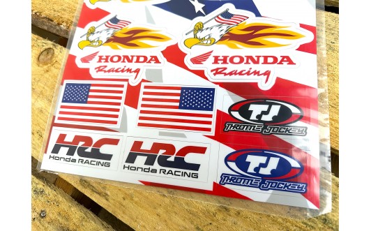 Team Honda Baldy Sticker Sheet