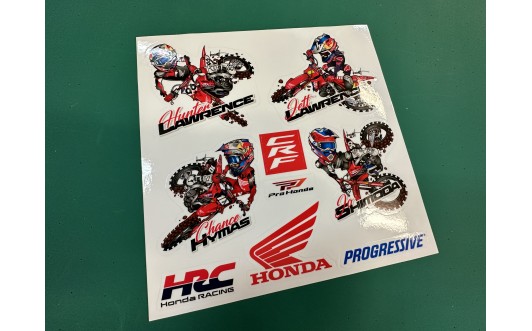 '25 Team Honda HRC Progressive Sticker Sheet