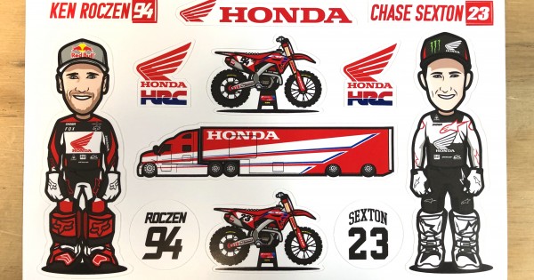 Team Honda Hrc Sticker Sheet