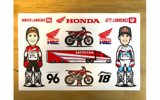 '22 Team Honda HRC 250 Sticker Sheet